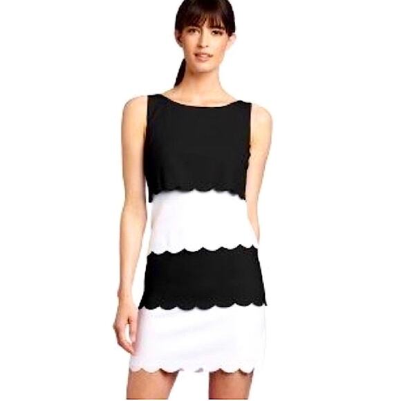 Bailey 44 Cloud Cover Dress Black White Medium - Picture 1 of 7